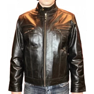 Blouson modèle Bill vachette couleur noire