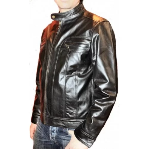 Blouson modèle Bill vachette couleur noire