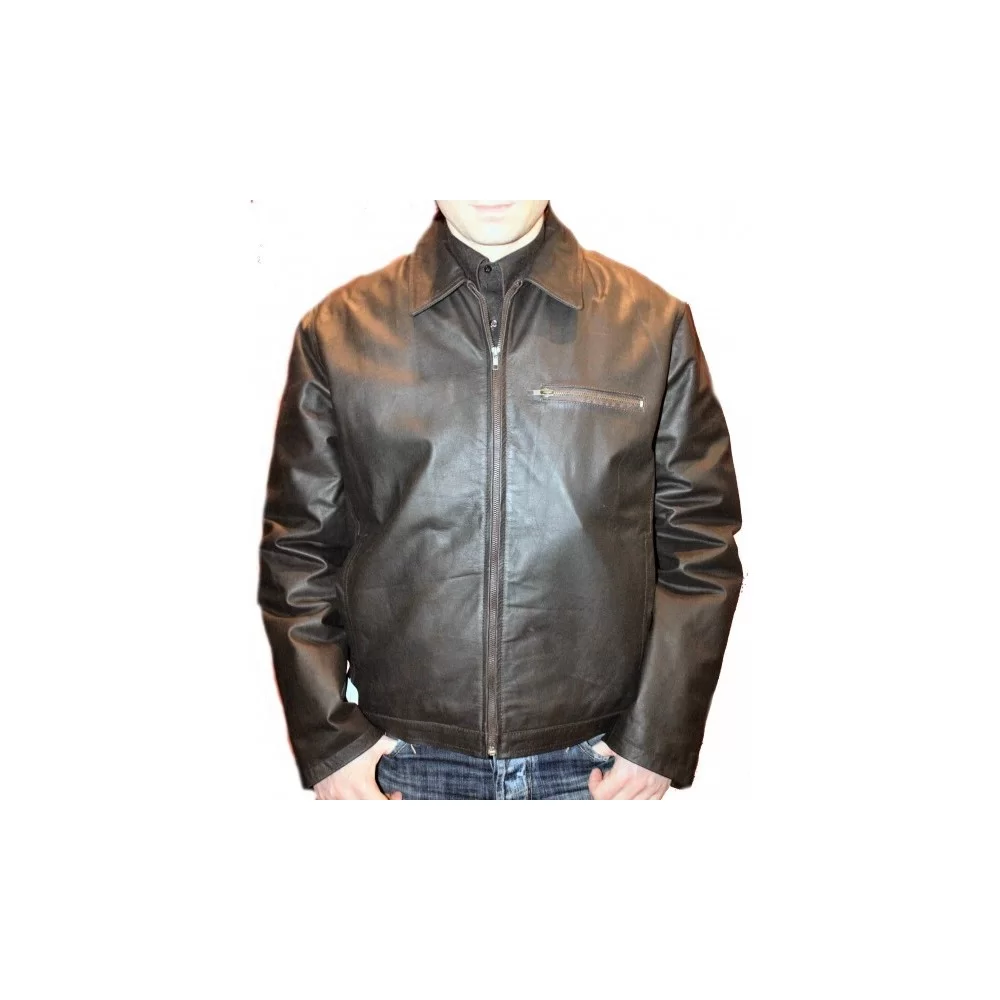 Blouson homme vachette noire modèle Arthos