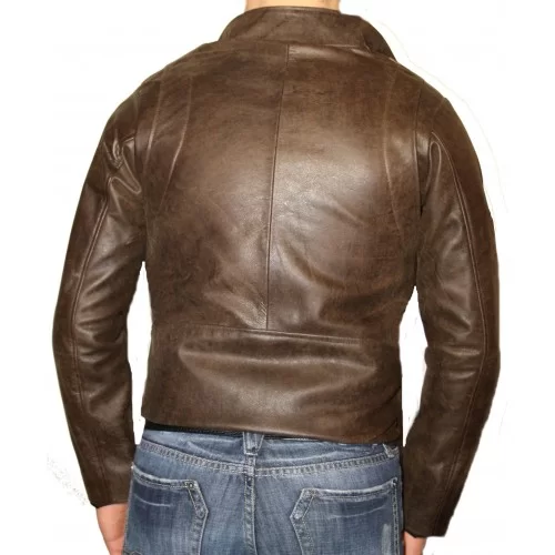 Blouson cuir homme vachette marron modèle Ben