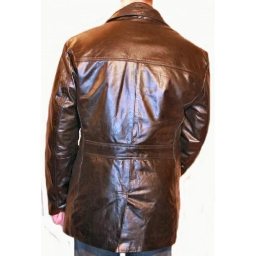 Veste modèle Maxix en vachette couleur marron