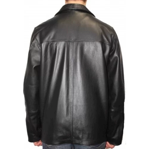 Veste en cuir homme couleur noire modèle Carl