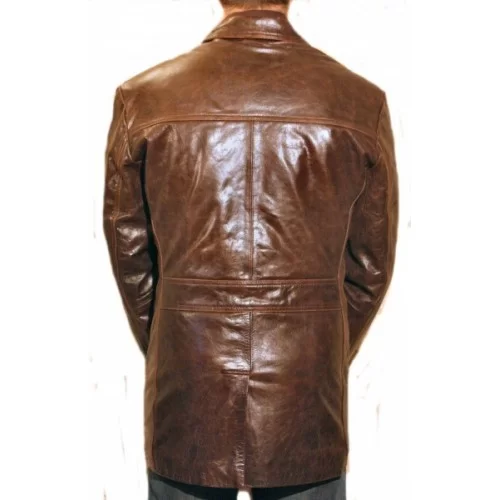 Veste modèle Atel en vachette vintage marron