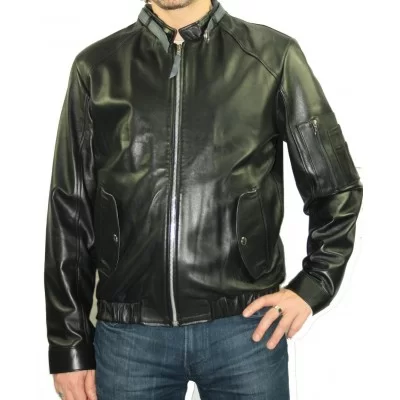 Blouson pilote modèle Star mouton noir