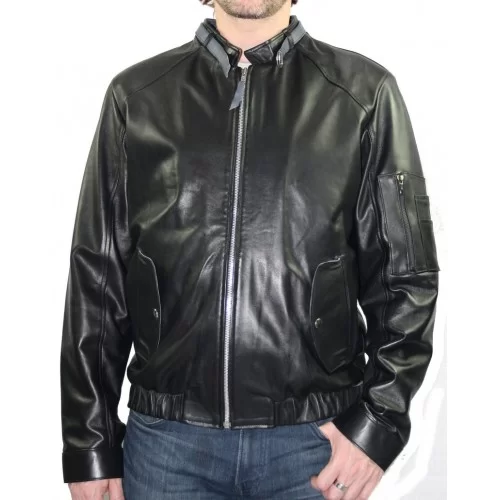 Blouson pilote modèle Star mouton noir