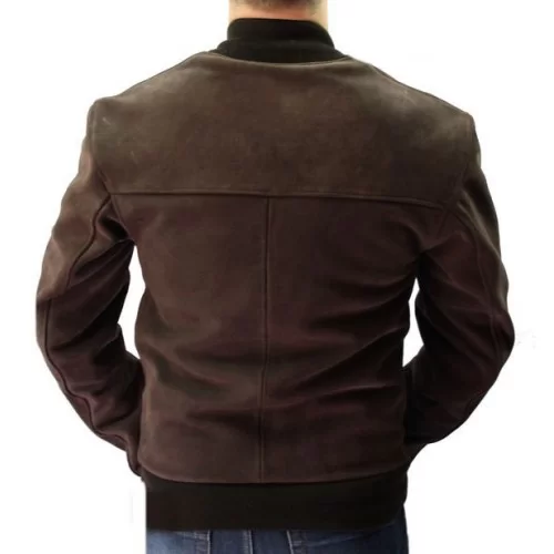 Blouson cuir homme daim modèle Teddy