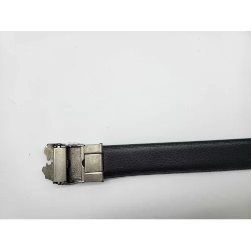 Ceinture en cuir véritable vachette boucle fashion métal tête de lion