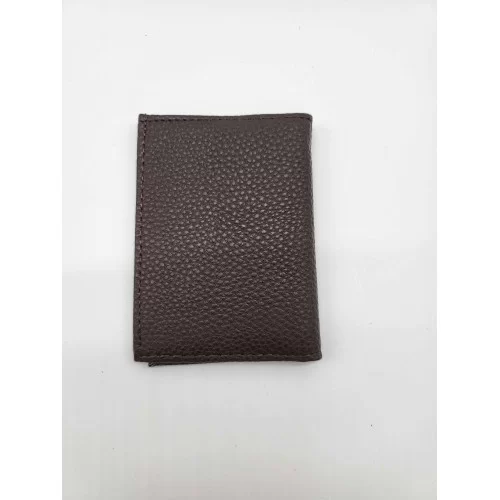 Porte carte cuir de vachette chocolat