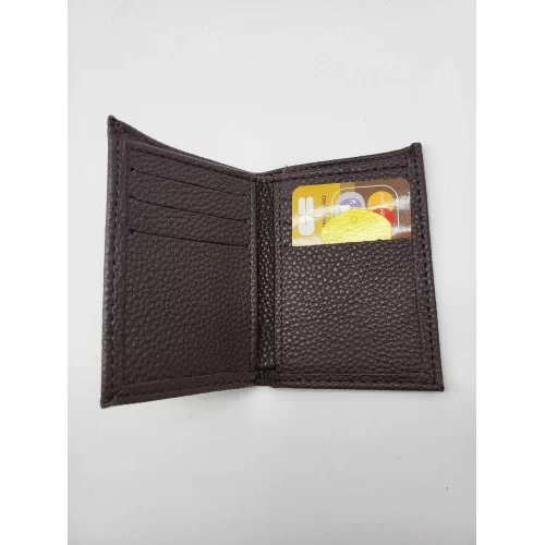 Porte carte cuir de vachette chocolat