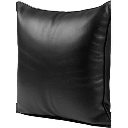 Coussin ou oreiller en cuir agneau 50 x 50 cm housse