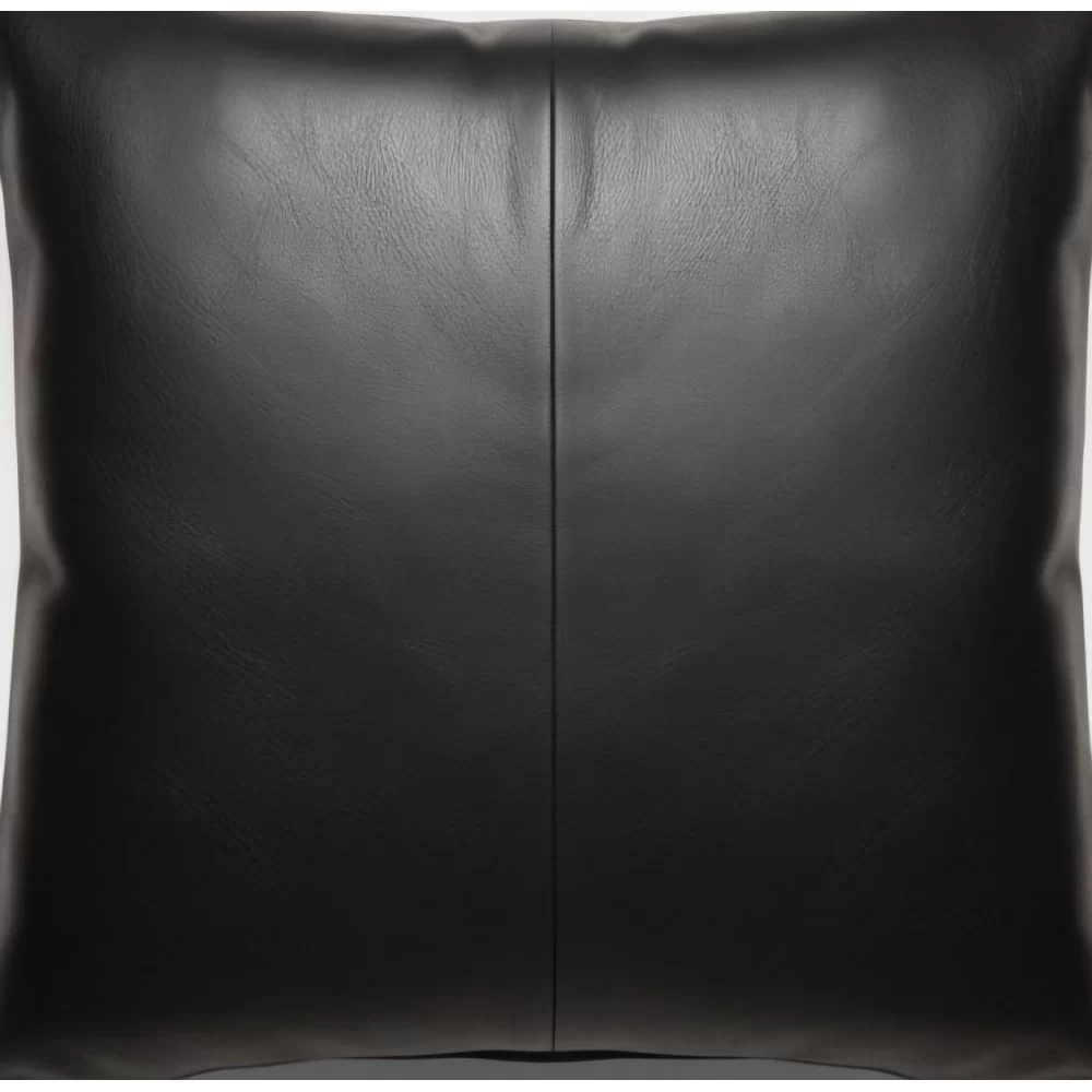 Coussin ou oreiller en cuir agneau 50 x 50 cm housse