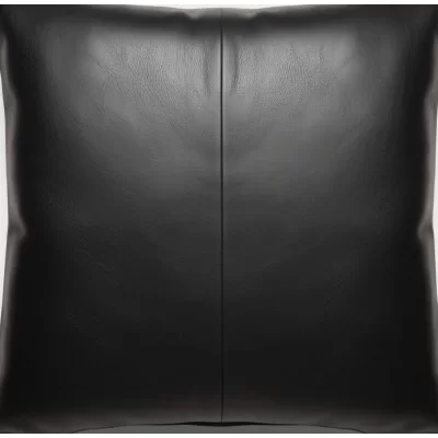 Coussin ou oreiller en cuir agneau 50 x 50 cm housse