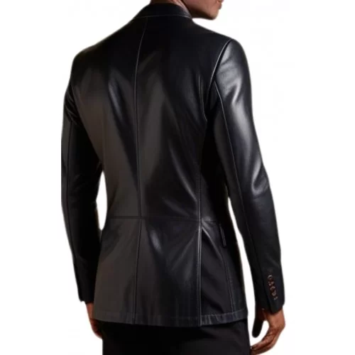 Veste croisée cuir Blazer homme modèle Lasso