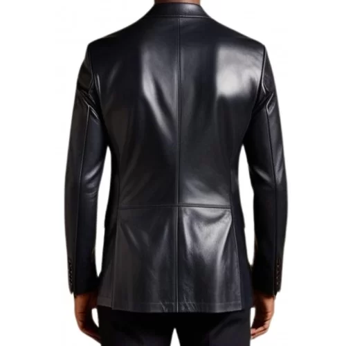 Veste croisée cuir Blazer homme modèle Lasso