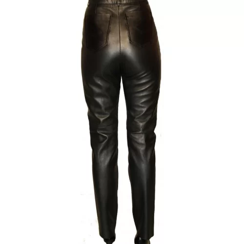 Fashion pantalon cuir vintage femme