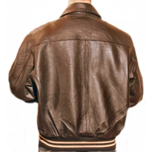 Blouson modèle Tedy en vachette couleur marron