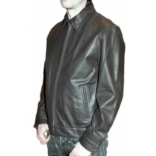 Blouson modèle Roland en vachette couleur noire